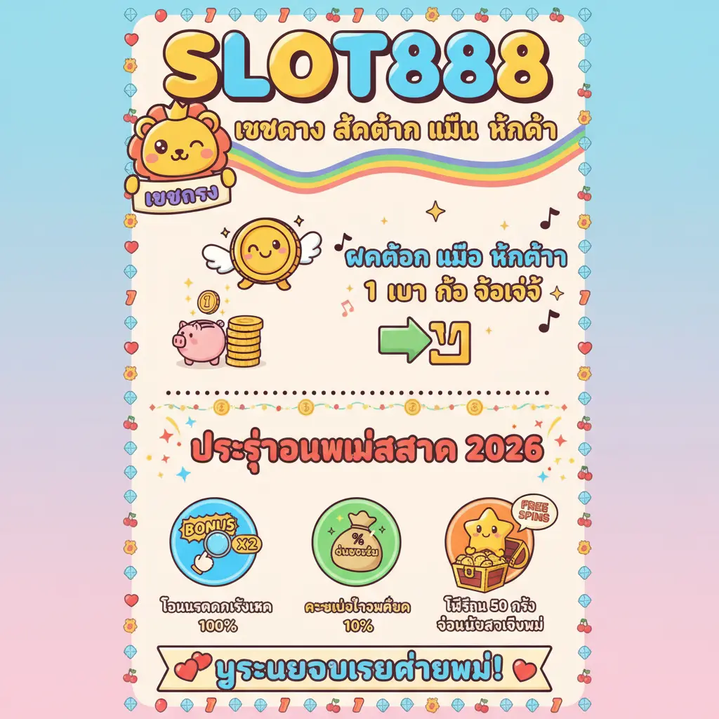 เว็บตรง สล็อต ฝากถอน ไม่มี ขั้นต่ำ 1 บาท ก็ ถอนได้ - สล็อต888