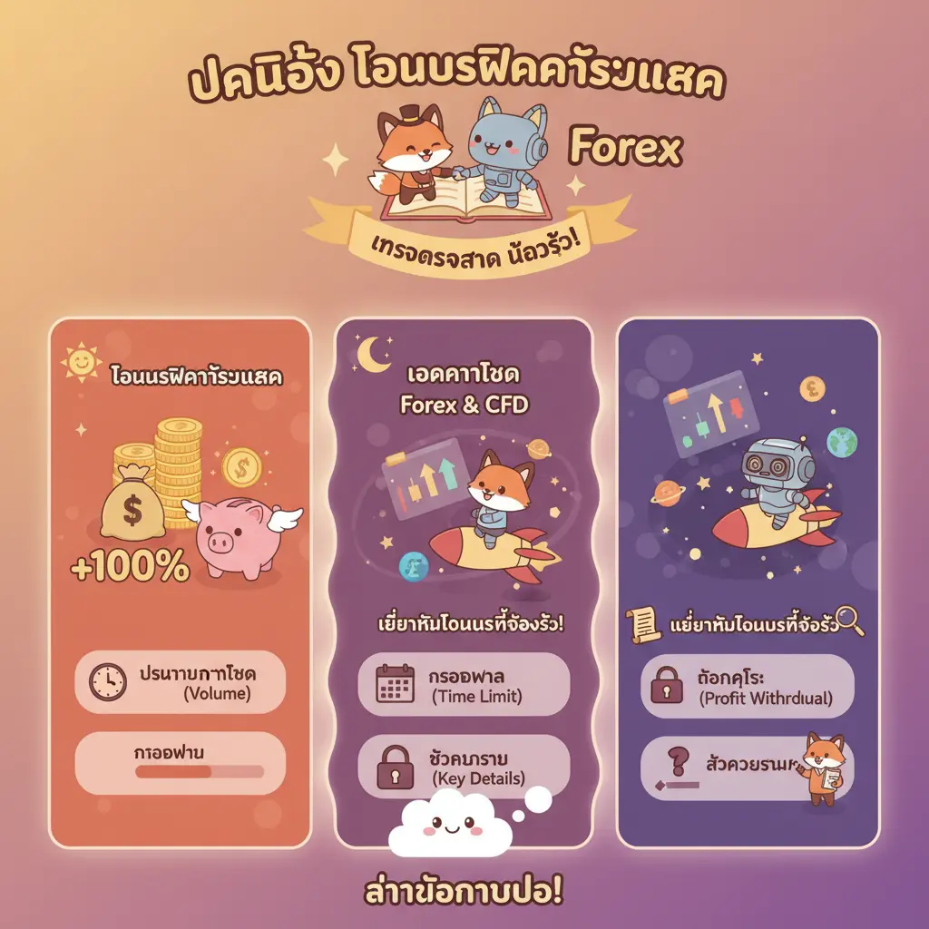 โบนัสฝากครั้งแรก - การเทรด Forex